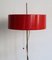 Rote Vintage Stehlampe, 1970er 11