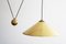 Keos Counterweight Pendant Light in Brass by Florian Schulz, 1960s 2