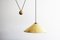 Keos Counterweight Pendant Light in Brass by Florian Schulz, 1960s 3