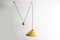 Keos Counterweight Pendant Light in Brass by Florian Schulz, 1960s 4