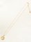 Runde Strass Halskette mit Logo von Yves Saint Laurent 6