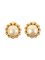Pearl Round Edge Chain Earrings from Chanel, 1998, Set of 2 1