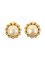 Pearl Round Edge Chain Earrings from Chanel, 1998, Set of 2, Image 1