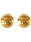 Round Cc Mark Crown Earrings from Chanel, 1996, Set of 2 1