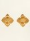 Chanel 1994 Made Gripoix Clover Motif Cc Mark Earrings Brown, Set of 2 2