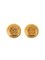 Round Edge Design Cc Mark Earrings from Chanel, 1993, Set of 2 1