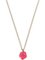 Camellia Motif CC Mark Necklace in Pink & White from Chanel, 2004 1