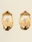 Aretes ovalados con logo de Christian Dior. Juego de 2, Imagen 2