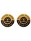 Round CC Mark Cambon Earrings in Black from Chanel, Set of 2 1