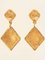 Diamond Shaped CC Mark Swing Earrings from Chanel, Set of 2 2