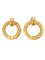 Dotted CC Mark Swing Hoop Earrings from Chanel, 1996, Set of 2 1