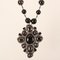 Pearl Bijoux Rhinestone Design Necklace in Black from Chanel 3