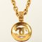 Round Cutout Cc Mark Long Necklace from Chanel, 1994 3