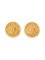 Round Dotted CC Mark Earrings from Chanel, 1994, Set of 2 1