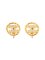 Rhinestone Round Cut-Out CC Mark Earrings from Chanel, Set of 2 1