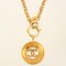 Round Cutout CC Mark Necklace from Chanel 3