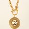 Round Cutout CC Mark Necklace from Chanel 2