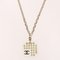 CC Mark Rhinestone Necklace in Clear & Silver from Chanel, 2005 3
