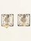 Quadratische Ohrringe aus Grünem Stein mit Cut Outs von Yves Saint Laurent, 2 . Set 2