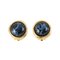 Marble Stone Earrings in Blue by Christian Dior, Set of 2 1