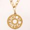 Round Cutout Logo Plate Necklace from Chanel 3