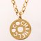 Round Cutout Logo Plate Necklace from Chanel 2