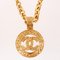 Round Cutout Cc Mark Long Necklace from Chanel, 1994, Image 3