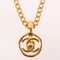 Round Cutout Turn-Lock Necklace from Chanel, 1997 2