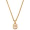 Square CC Mark Plate Long Necklace in Clear from Chanel 1