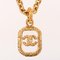 Square CC Mark Plate Long Necklace in Clear from Chanel 2