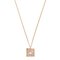 Rhinestone No.5 Square Necklace in Pink from Chanel, 2002, Image 1