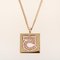 Rhinestone No.5 Square Necklace in Pink from Chanel, 2002, Image 3