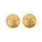 Round Logo Plate Earrings by Christian Dior, Set of 2, Image 1
