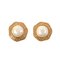 Chanel Pearl Round Edge Design Earrings, Set of 2, Image 1