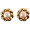 Round Pearl Edge Twist Earrings from Chanel, Set of 2 1