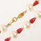Lange Perlenkette in Weiß/Rosa von Chanel 8
