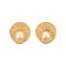 Boucles d'Oreilles Double Rondes avec Logo Perle de Celine, Set de 2 1