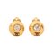 Rhinestone Round CC Mark Earrings from Chanel, Set of 2 1