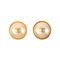 Round Pearl Mini CC Mark Earrings from Chanel, 1995, Set of 2 1