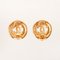 Round Cutout CC Mark Earrings from Chanel, Set of 2 2