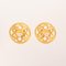 Round Cutout CC Mark Earrings from Chanel, 1995, Set of 2 2