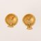 Round Embossed Design Earrings by Christian Dior, Set of 2 2