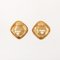 Diamond Matelasse Stitch Rhinestone Earrings from Chanel, 1988, Set of 2 2