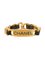 ogo Plate Chain Bracelet in Black from Chanel, 1995 1