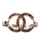 Bracelet Jonc Bijoux Cc Mark Argent/Transparent/Rouge de Chanel, 2005 1