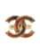 Tweed Cc Mark Ring Gold/Rot von Chanel, 2013 1