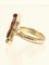 Tweed Cc Mark Ring Gold/Rot von Chanel, 2013 2