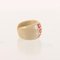 CC Mark Logo Printed Ring in Beige/Red from Chanel, 2001, Image 6