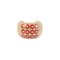 CC Mark Logo Printed Ring in Beige/Red from Chanel, 2001, Image 1