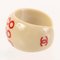 CC Mark Logo Printed Ring in Beige/Red from Chanel, 2001, Image 5